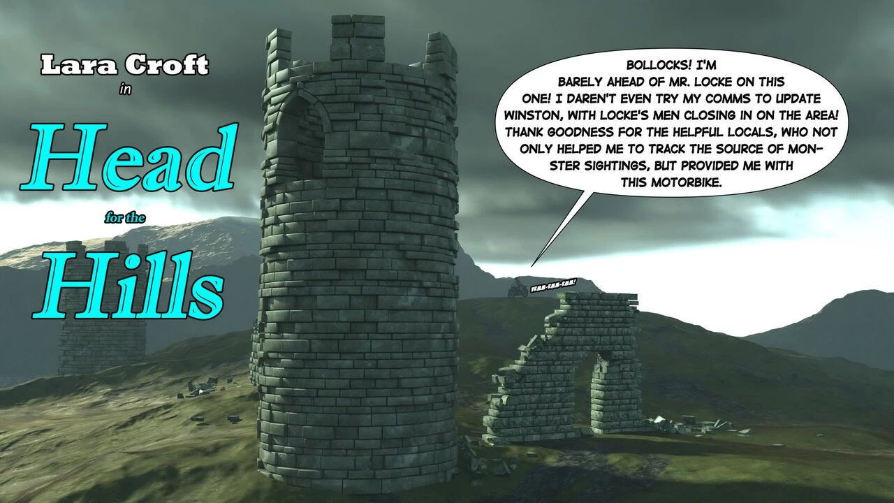 Lara Croft in Head for the Hills cover