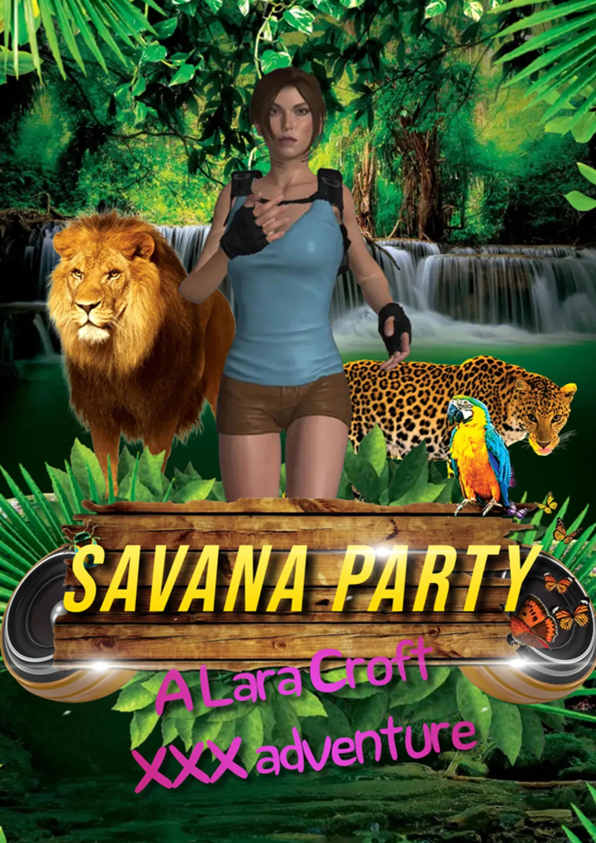 Savana party - A Lara Croft XXX adventure cover
