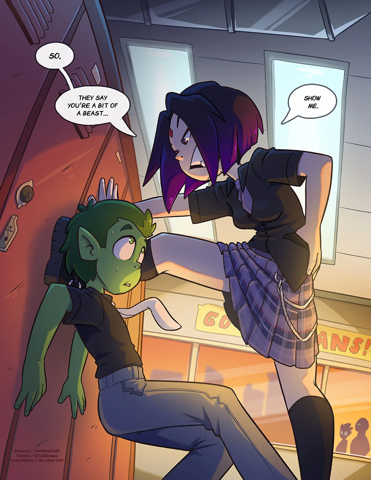 Raven & Beast Boy cover