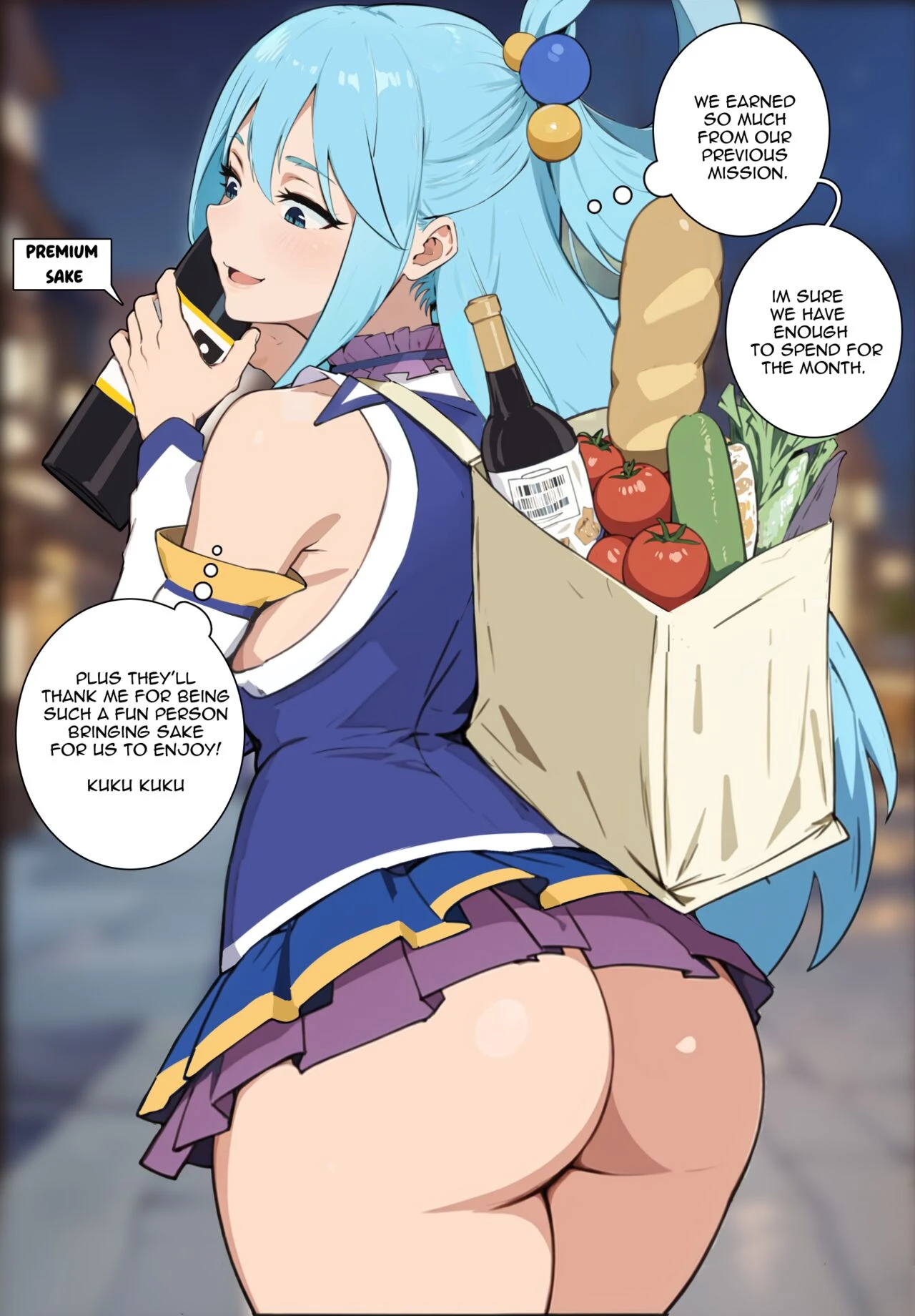 Aqua and Kazuma cover