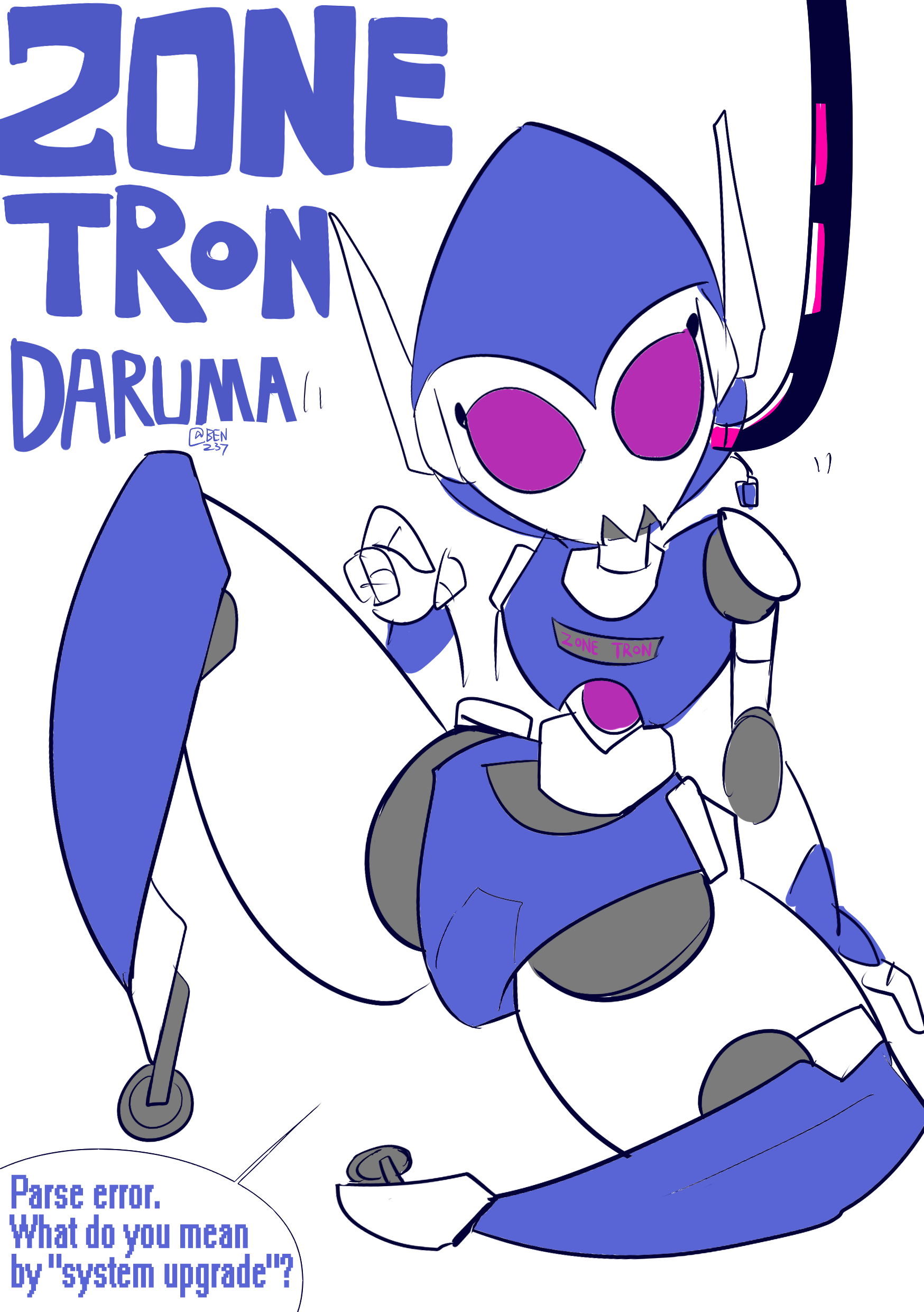 Zone-tron daruma cover