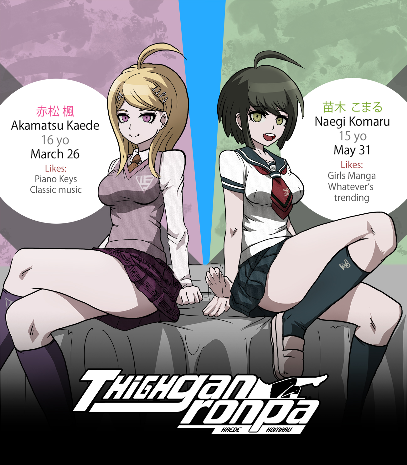 Thighganronpa cover