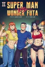 Super Man VS Wonder Futa cover
