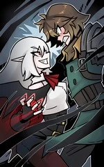 A fight between vampire and vampire hunter cover