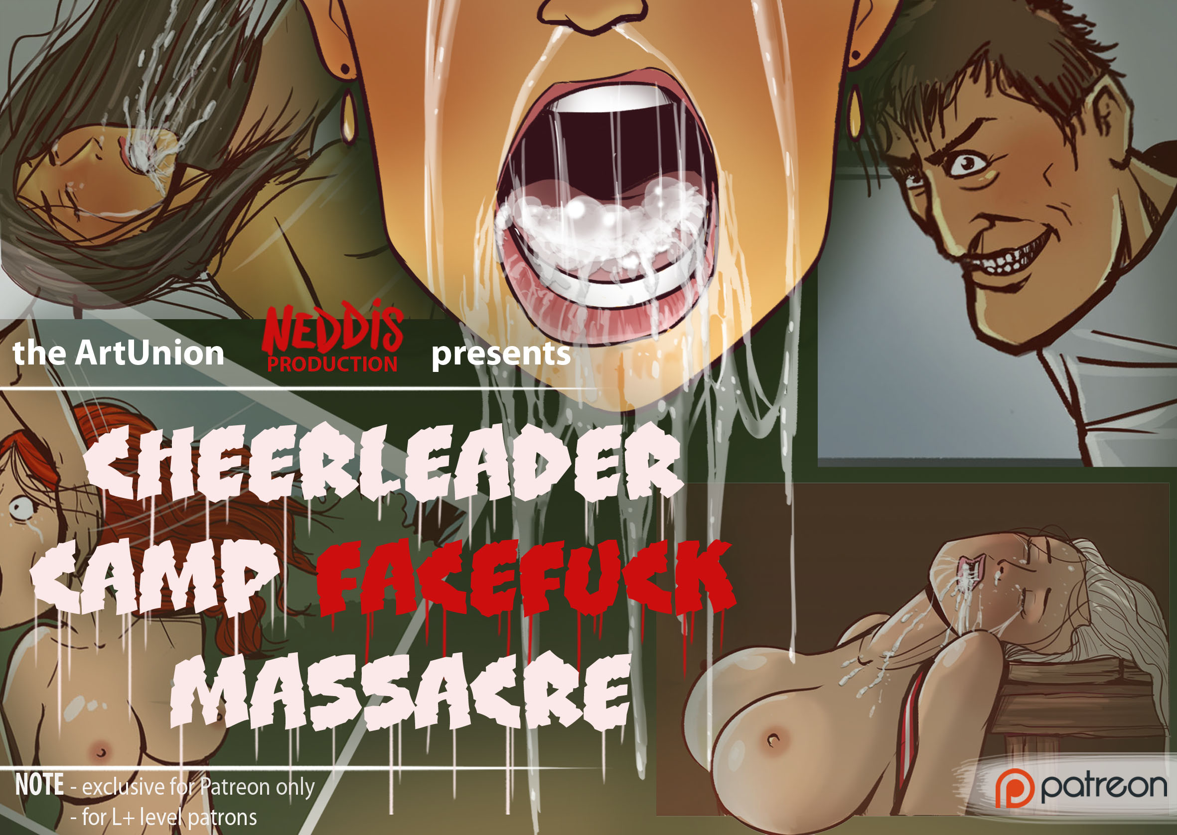 Cheerleader camp facefuck masacre cover