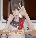 I Accidentally Trained My Big Tittied Sister Into Becoming a Meat Toilet cover