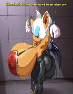 Rouge the bat was knocked out by some fat man cover