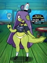 Eelie Applebottom at the Krusty Krab cover