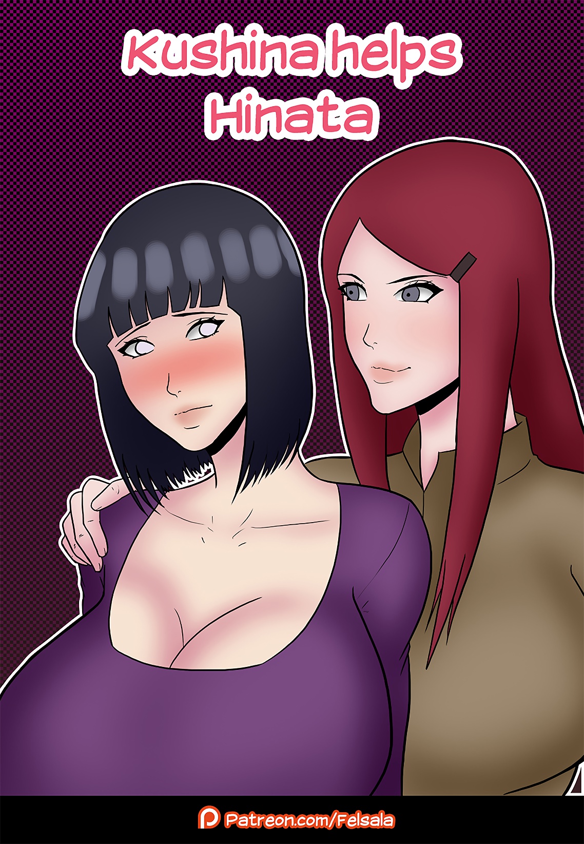 Kushina helps Hinata cover