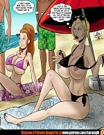 Olivia and Randi at the beach cover