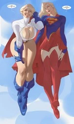 Power Girl & Supergirl Tag-team! cover