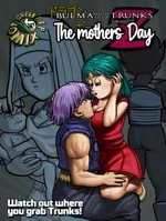 Bulma and the gift of Trunks for the Mother's day cover