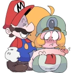The Goomba gives in cover
