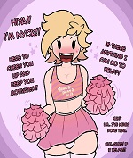 Femboy cheerleader cover