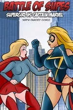 Battle of Supes: Supergirl vs Captain Marvel cover