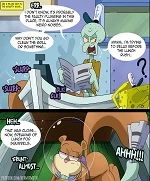 Sandy Cheeks x Squidward cover