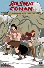 Red Sonja & Conan: Journey of War, Love and Lust cover