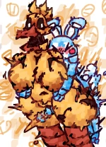 Fat ass chicken vs small ass bunny cover