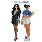 Korra and Asami cover