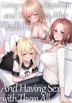Chichi no Saikon de Doukyo suru Koto ni Natta Gibo no Gijou Shimai to Kawarugawaru Sex shite shimatta Hon | Living with My Stepmom and Stepsisters Aft cover