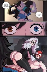Black Cat and Luna Snow cover