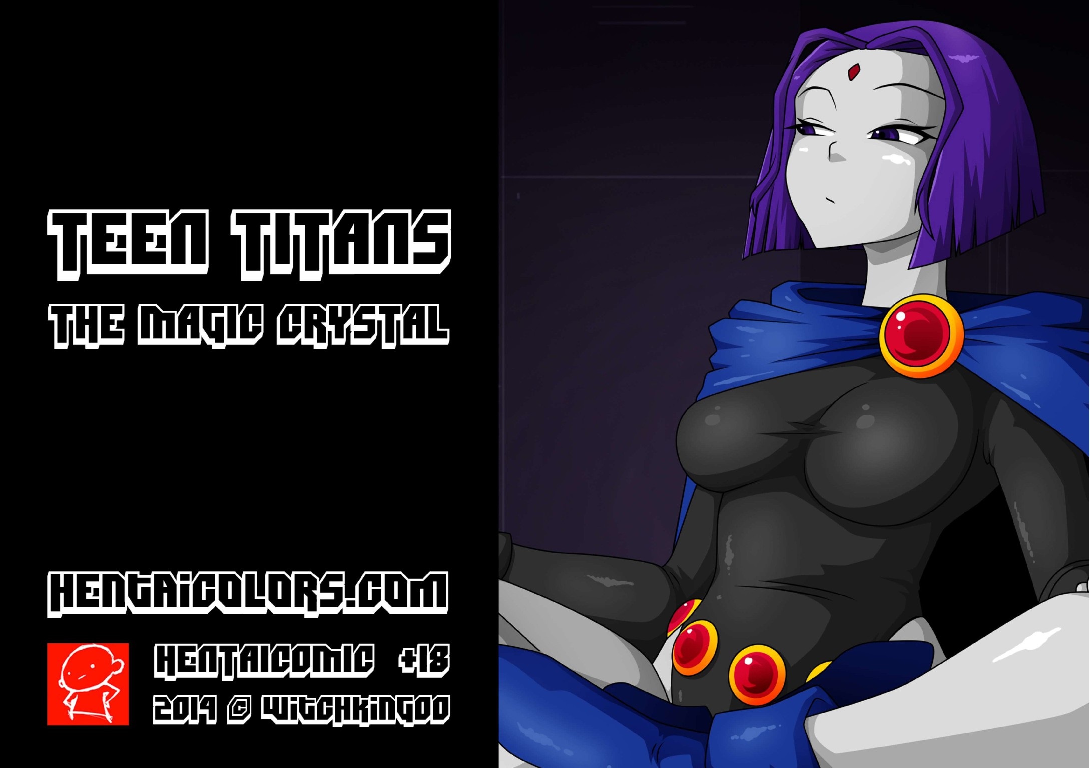 Teen Titans the magic crystal cover