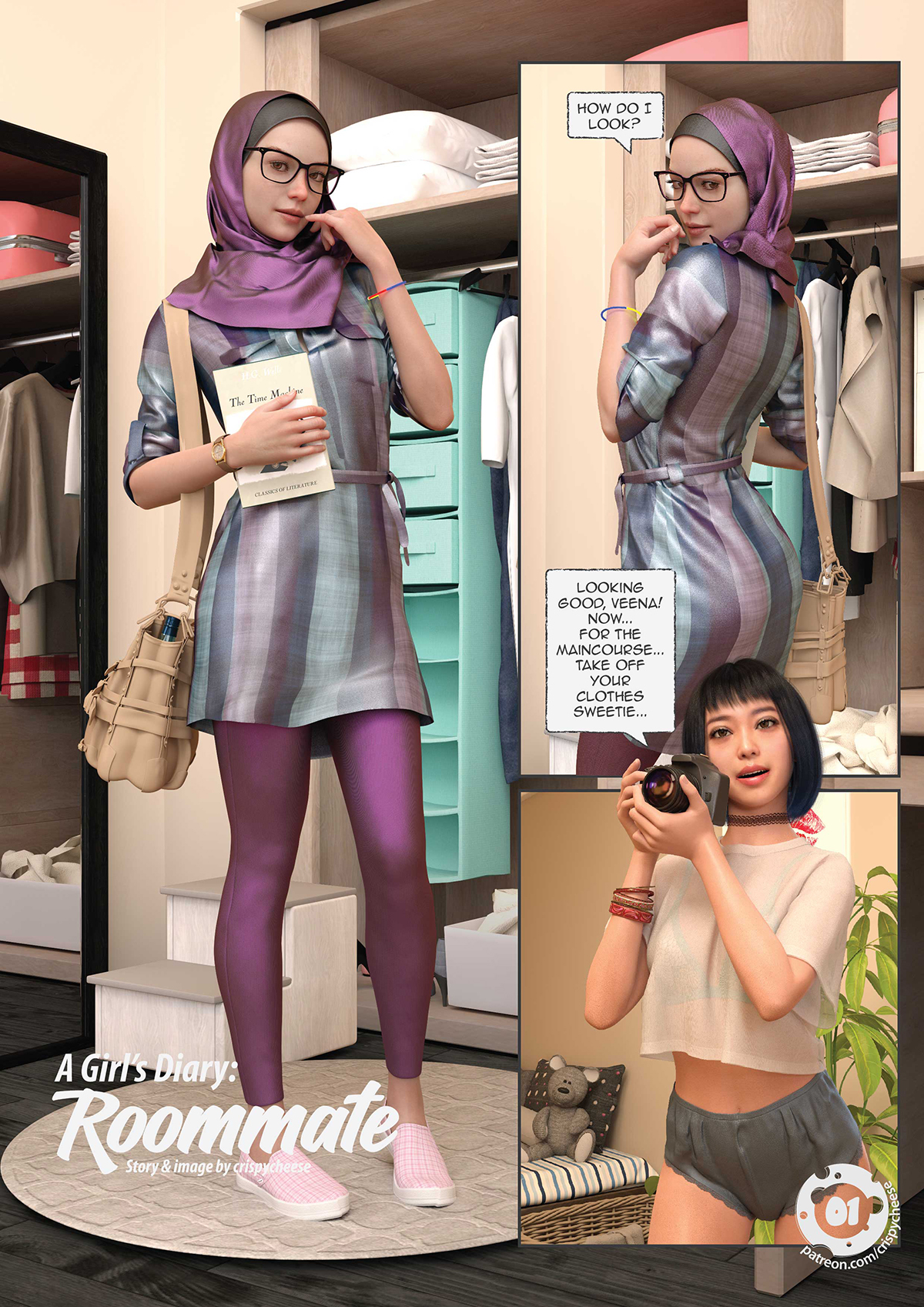 A Girl's Diary: Roommate cover