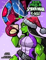 She-Hulk & Spidey X-Mas cover