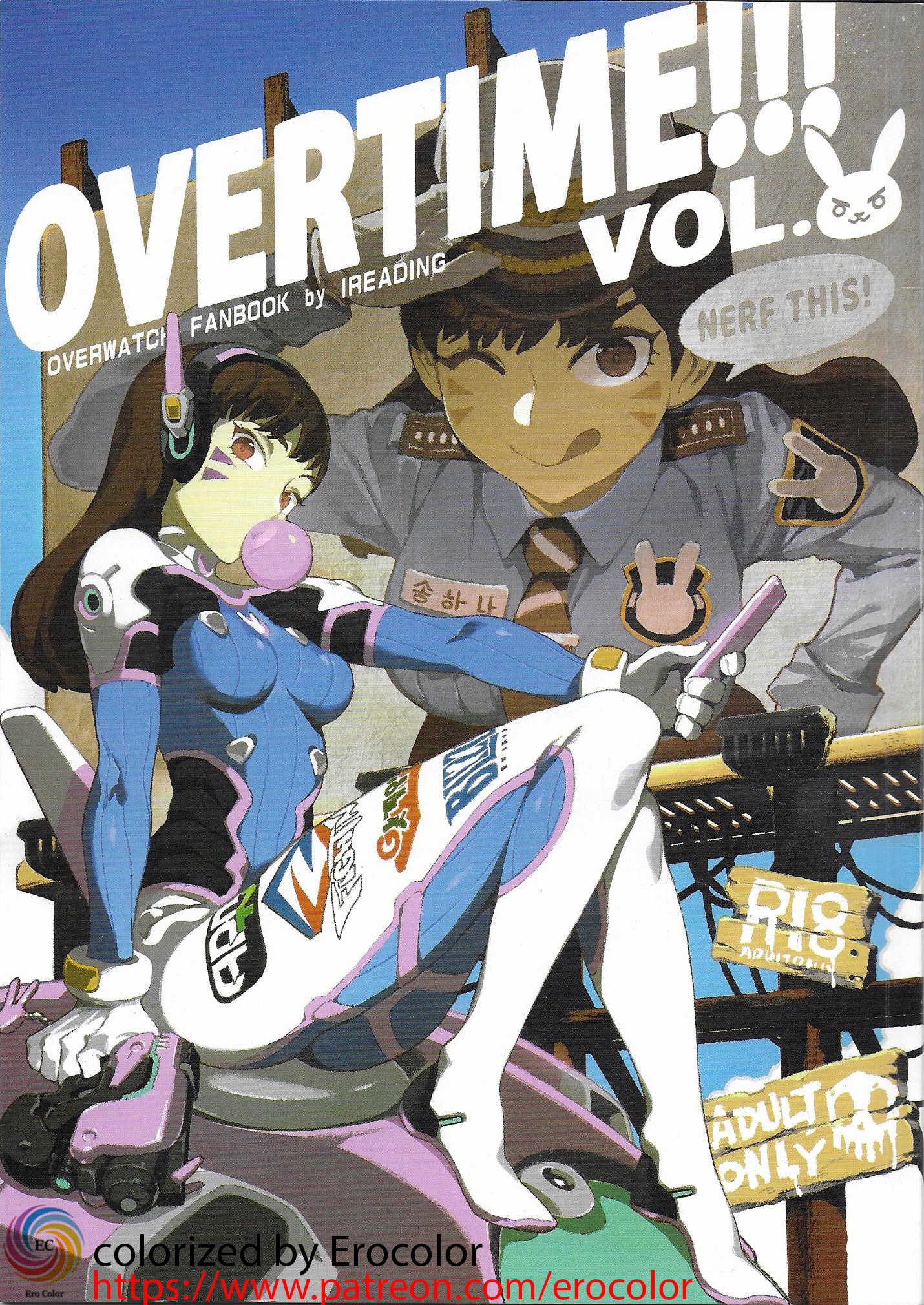 OVERTIME!! OVERWATCH FANBOOK 2 (Colorized) cover