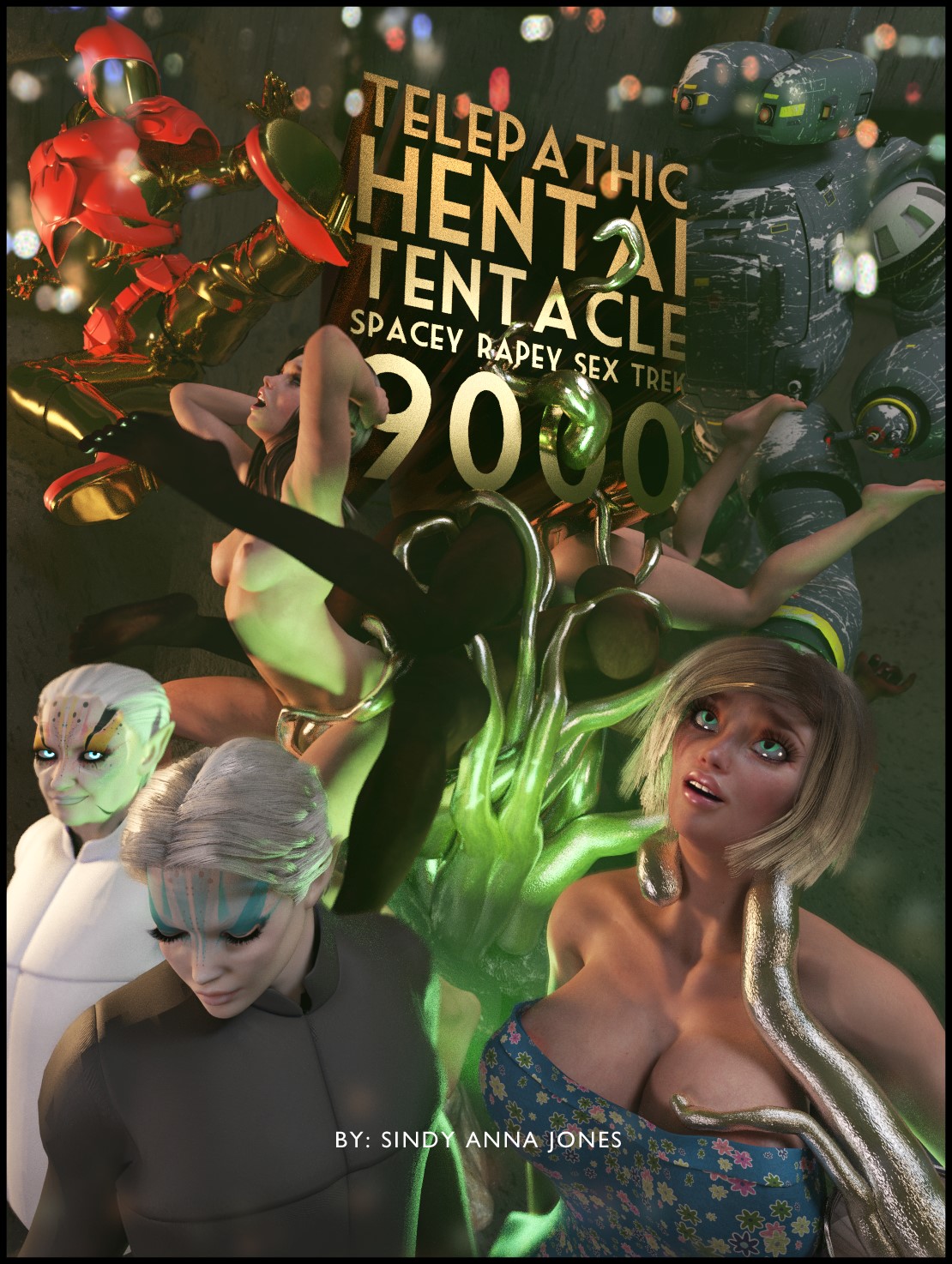 Telepathic Hentai Tentacle Spacey Rapey Sex Trek 9000 cover