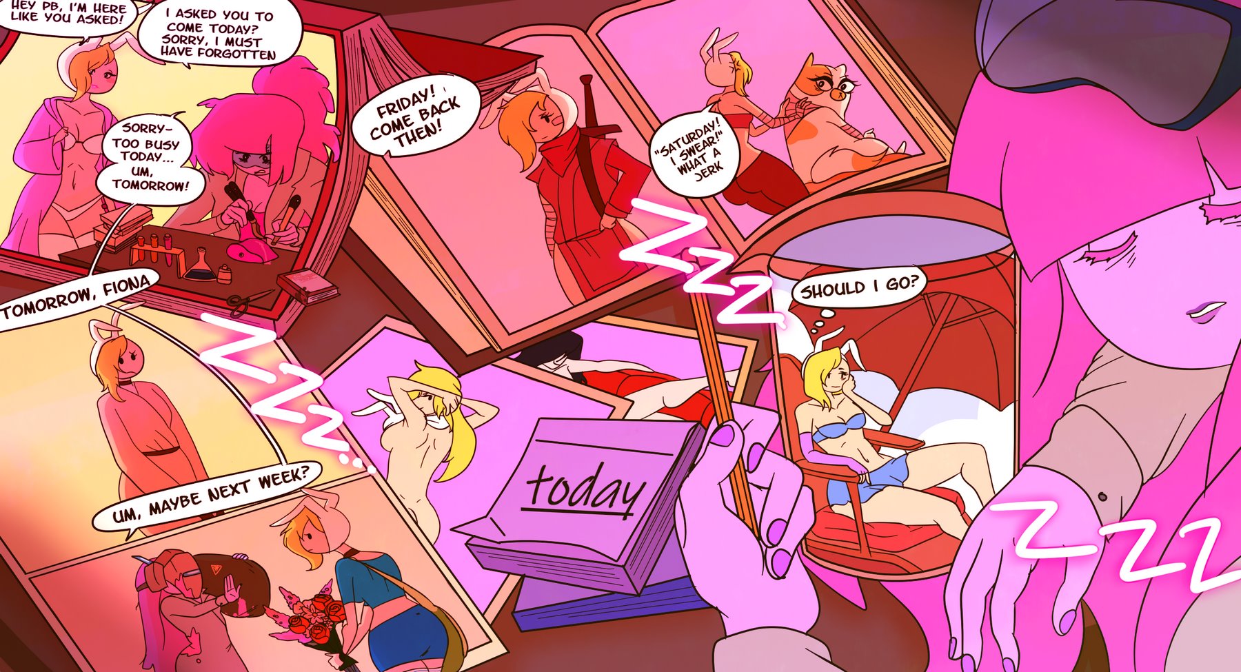 Princess Bubblegum and Fiona cover
