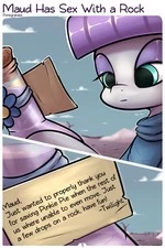 Maud has sex with a rock cover