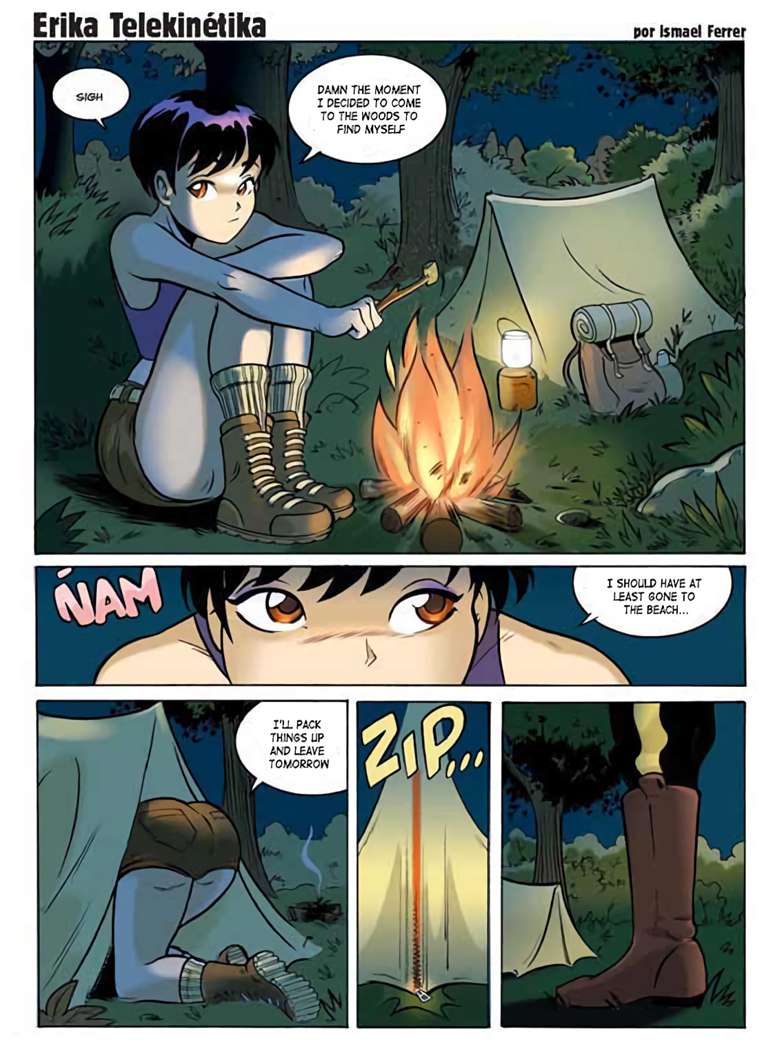 Erika Telekinetika #4 cover