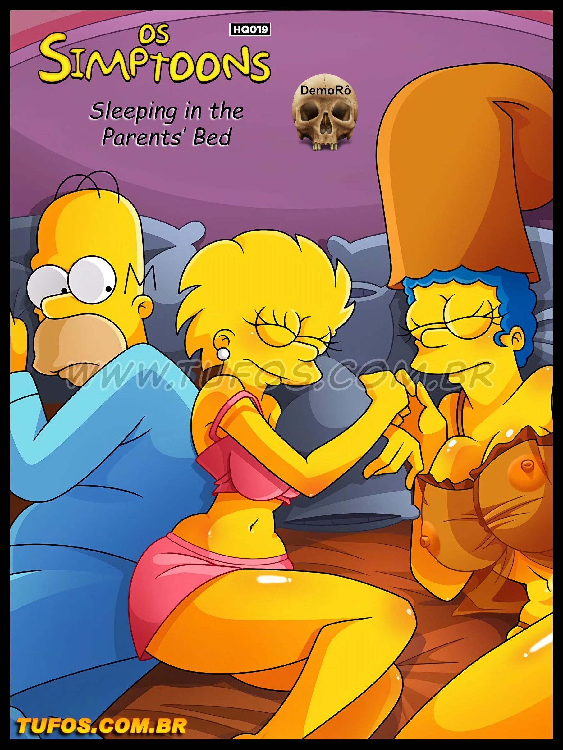 The Simpsons 15- Sleeping in the parent's bed cover
